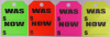 AP-280 • Was/Now Signs - Quantity 50